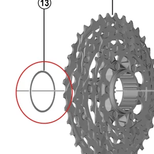 12V SHIMANO kasettivälikappale Dura Ace/Ultegra/105 0.5mm Dura Ace/Ultegra/105 0.5mm