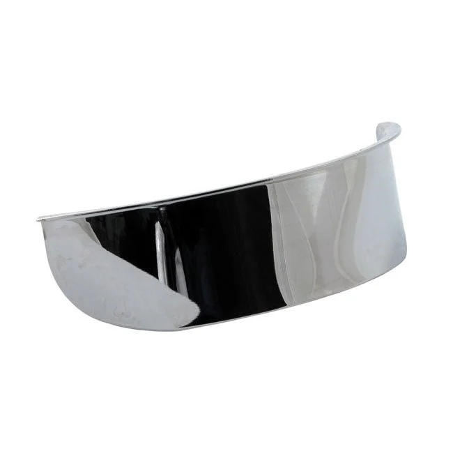 5-3/4" ajovalaisimen visiiri Smooth Chrome Harley Davidson