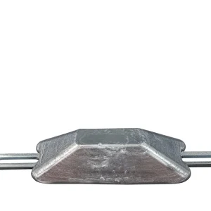 Alumiinianodi 230g/0,51LB, 105*45*25mm (160mm), reikä 7*13mm.