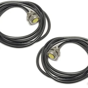 Artec Industries (2-Pack) - Led Bolt Light - 3 Watt Cool White Stainless Steel 11Mm Silver