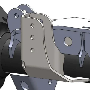 Artec Industries Raised Tracbar Bracket 3 1/2 Diameter Front Axle