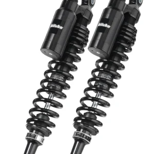 Bitubo WMT0 Twinshocks Adj.: Spring Preload, Reb., Comp., Length 330mm, Piggyback Tank, Dk Edition