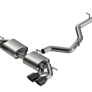 Borla 22-25 Volkswagen Golf R S-type Cat-Back Exhaust - Dual 4.5in Black Chrome Tips