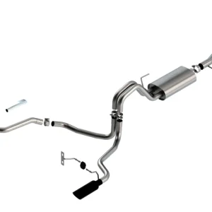 Borla F-150 2021 5.0L 2dr RC SB (122.8 WB) XL/XLT 3/2.25 SRE Cat-Back S-Type Black Chrome Tips