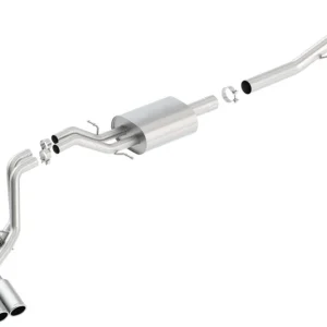 Borla 14 Silv/Sierra 1500 EC Std/CC Short 143.5in WB S-Type Dual Rolled Side Exit Cat-Back Exhaust