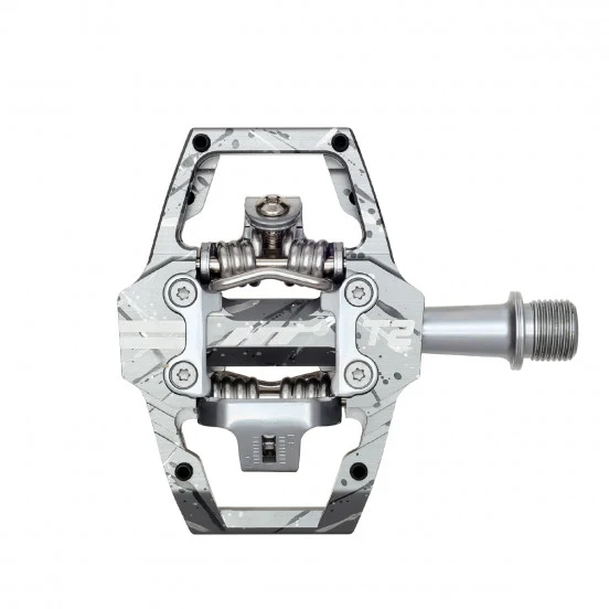 HT COMPONENTS ENDURO T2 Camo Harmaat polkimet