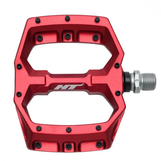 HT COMPONENTS SPIDER AF03 Punaiset litteät polkimet