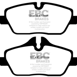 EBC 14+ Mini Hardtop 1.5 Turbo Cooper Redstuff Front Brake Pads