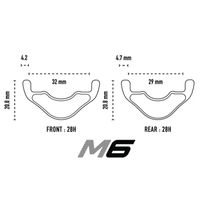ENVE M6 29" 32mm etuvanne