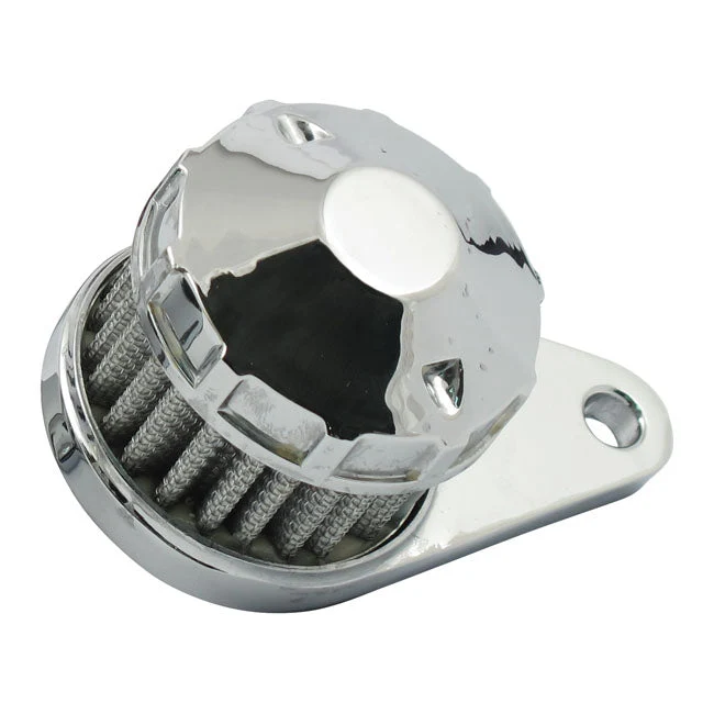 Kampikammion hengityssuodatin 3/8" Cone Top Chrome (kromi)