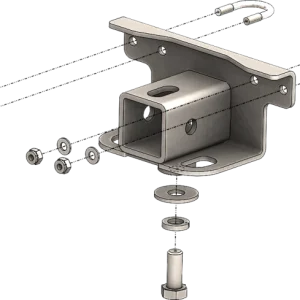 KFI 16+ Yamaha Kodiak 700 4x4/ 09-14 Grizzly 550/ 07-18 Grizzly 700 2 . Receiver Hitch Rear