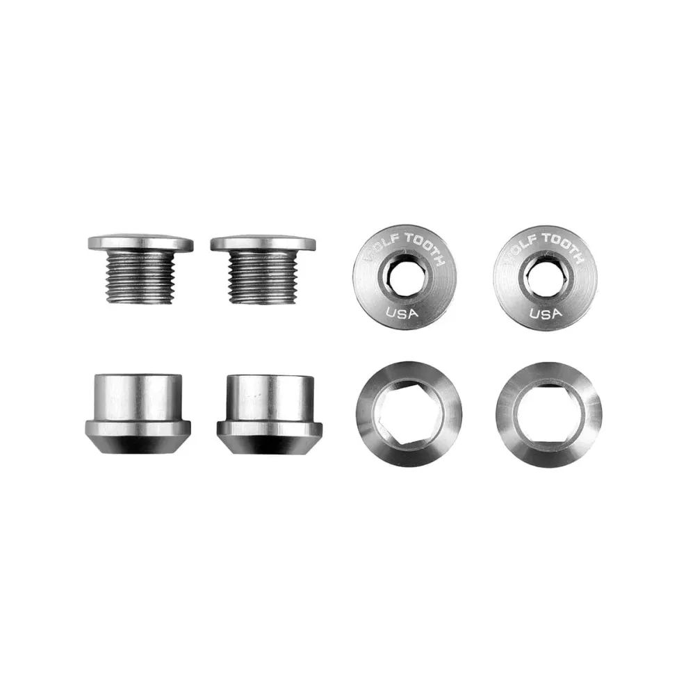 4 kpl M8x6 mm WOLF TOOTH Transmission 1X hopea savupiippu ruuvit ja mutterit