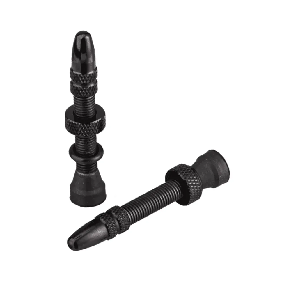 2 kpl 35 mm Presta SPANK-venttiilejä musta #SP-RIM-9010