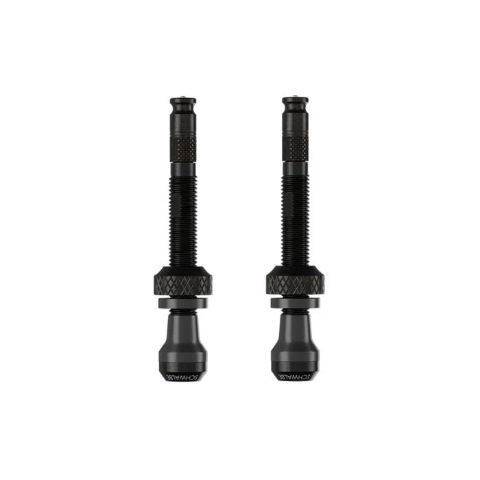 2 kpl SCHWALBE CLIK VALVE 80mm Tubeless Venttiilit Musta