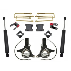 MaxTrac 07-16 GM C1500 2WD w/Cast Steel Susp. 7.5in/4in MaxPro Spindle Lift Kit w/MaxTrac Shocks