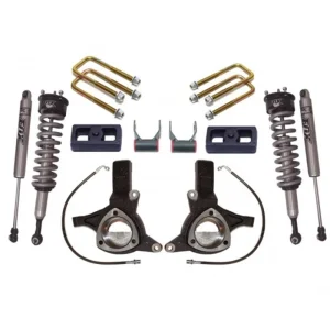 MaxTrac 07-16 GM C1500 2WD w/Cast Steel Susp. 7in/4in MaxPro Elite Spindle Lift Kit w/FOX Shocks