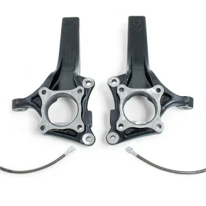 MaxTrac 09-18 Ford F-150 2WD 4-4.5in Front Lift Spindles w/Extended DOT Compliant Brake Lines
