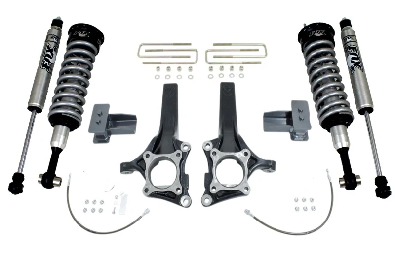 MaxTrac 15-18 Ford F-150 2WD 7in/4in MaxPro Elite Spindle Lift Kit w/FOX Shocks
