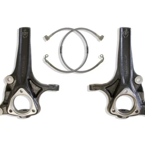 MaxTrac 19-24 RAM 1500 2WD 4in Front Lift Spindles w/Extended DOT Compliant Brake Lines