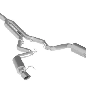 MBRP 15-18 Ford Mustang EcoBoost 2.3L Alum 3in Cat Back Dual Split Rear Exit (Street Version)