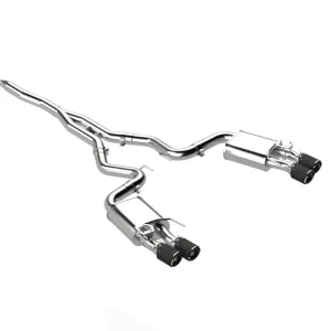 MBRP 18-22 Ford Mustang 2.3L Ecoboost 3in Cat-Back Exhaust w/ Quad Carbon Fiber SS Tips - T304