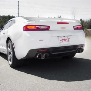 MBRP 2016 Chevy Camaro V8 6.2L 6spd 3in T409 Race Dual Cat Back w/ 4.5in Quad Dual Wall Tips