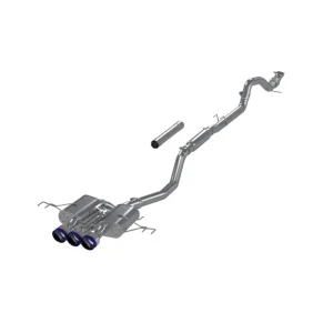 MBRP 23-24 Honda Civic Type R 2.0L T304 SS 3in Cat-Back Exhaust Triple Center Outlet w/ Burnt Tips