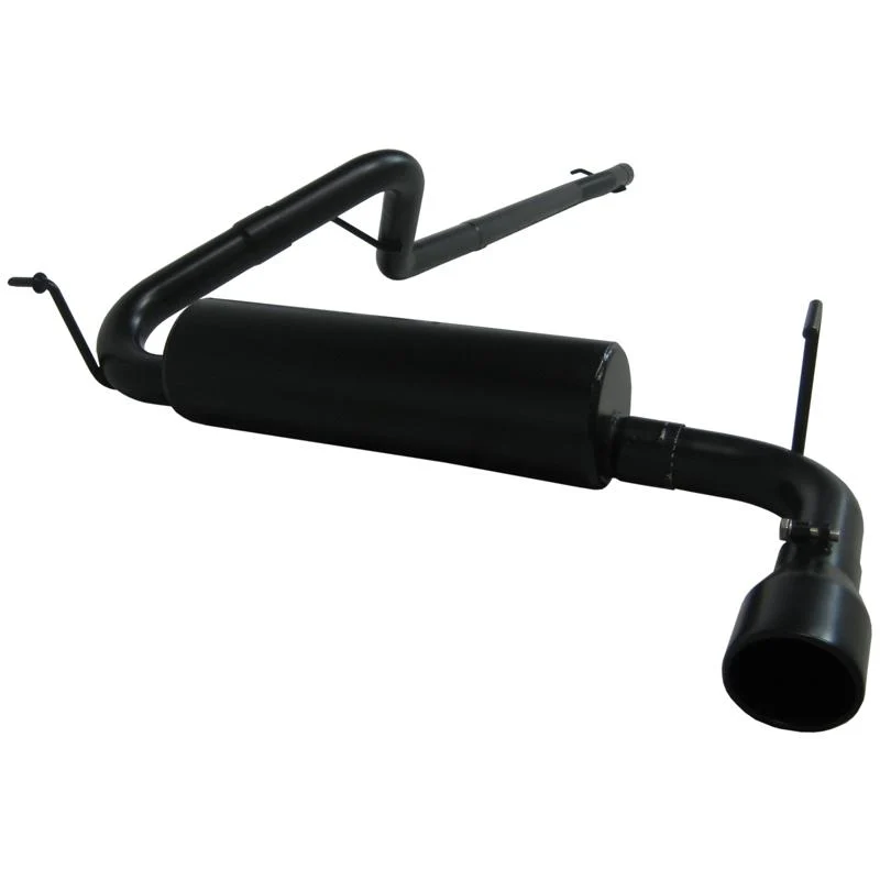 MBRP 17+ Chevrolet Colorado 2.5L/3.6L 3in Cat Back Single Side Exit w/ 4in Tip - Back Coated