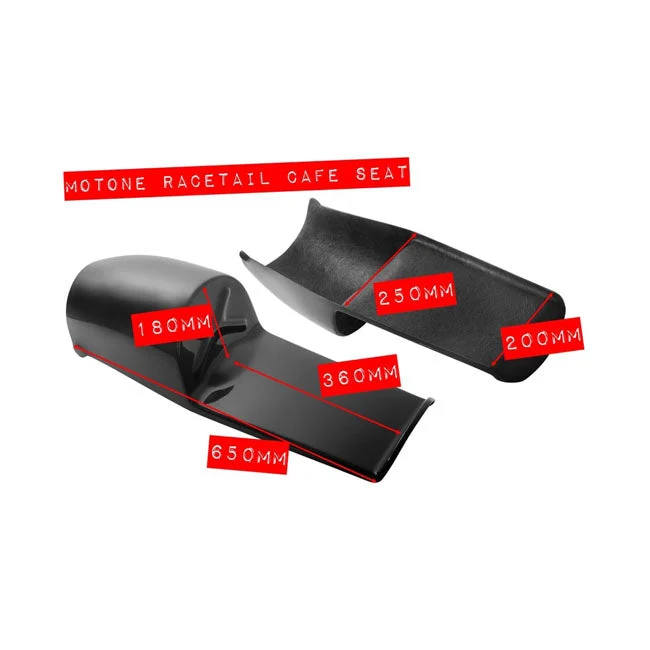 Motone Universal Seat Pan Custom Cafe Black