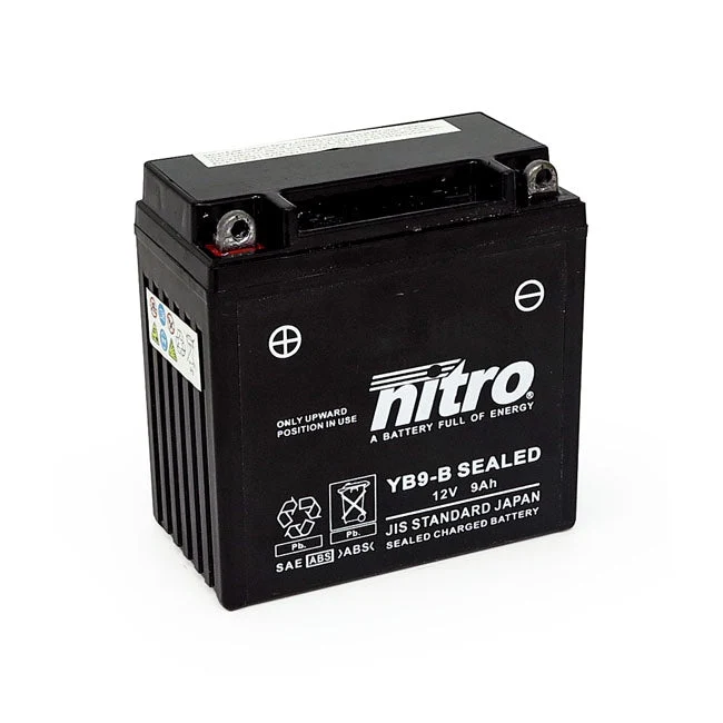 Nitro Sealed YB9-B AGM moottoripyöräakku 9Ah