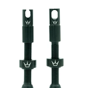 PEATY'S x Chris King MK2 Presta 42 mm Tubeless venttiilit (x2) Musta