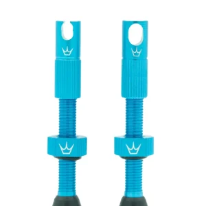 PEATY'S x Chris King MK2 Presta 42 mm Tubeless venttiilit (x2) Turkoosi