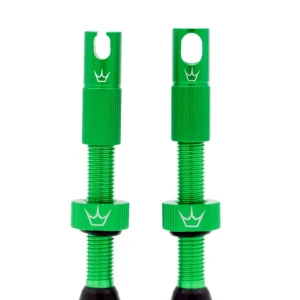 PEATY'S x Chris King MK2 Presta 42 mm Tubeless venttiilit (x2) Vihreä