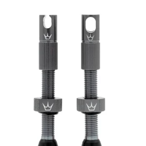 PEATY'S x Chris King MK2 Presta 42 mm Tubeless-venttiilit (x2) Harmaa (x2)