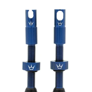 PEATY'S x Chris King MK2 Presta 42 mm Tubeless-venttiilit (x2) Sininen (x2)