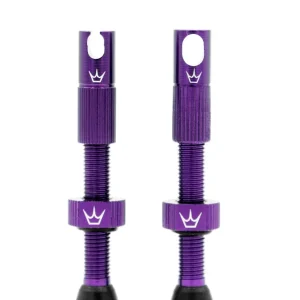 PEATY'S x Chris King MK2 Presta 60 mm Tubeless-venttiilit (x2) Violetti väri