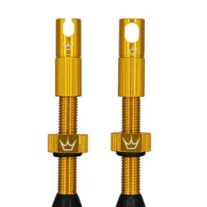 PEATY'S x Chris King MK2 Presta 42 mm Tubeless-venttiilit (x2) Kultainen (x2)