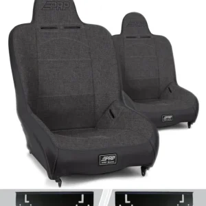 PRP 97-02 Jeep Wrangler TJ Premier High Back Suspension Seats Kit (Pair) - Gray