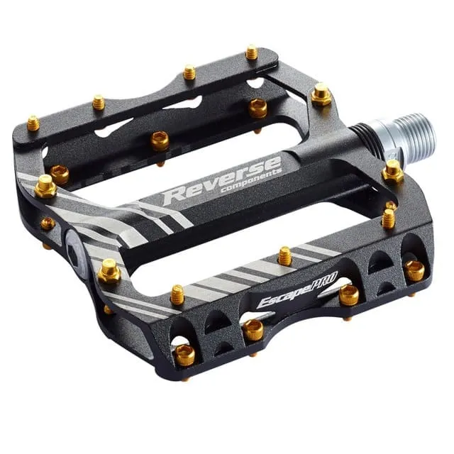 REVERSE COMPONENTS ESCAPE PRO litteät polkimet Musta/Kultainen