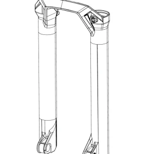ROCKSHOX BOXXER D1 (2024+) 29" musta haarukka