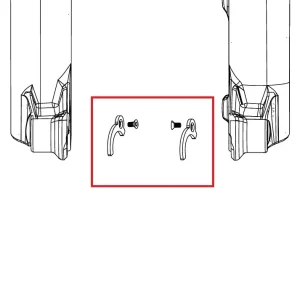 ROCKSHOX ENDCAP 31>21mm PIKE C1/LYRIK D1/ZEB A2 FLIGHT ATTENDANT Navan adapterit (2023+)