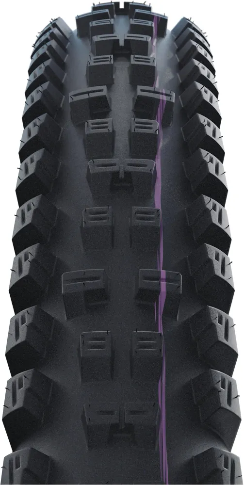 SCHWALBE TACKY CHAN 29x2.40 ADDIX ULTRASOFT SUPERDOWNHILL Tubeless Ready Soft Musta rengas