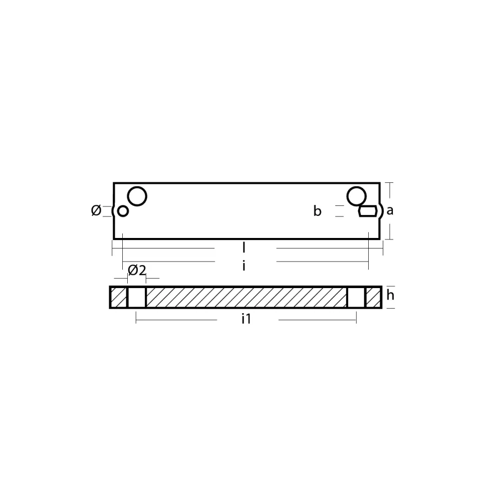 Suzuki anodi, kiinnike, 70-90-115-140-150 HP:lle, 55321-94900