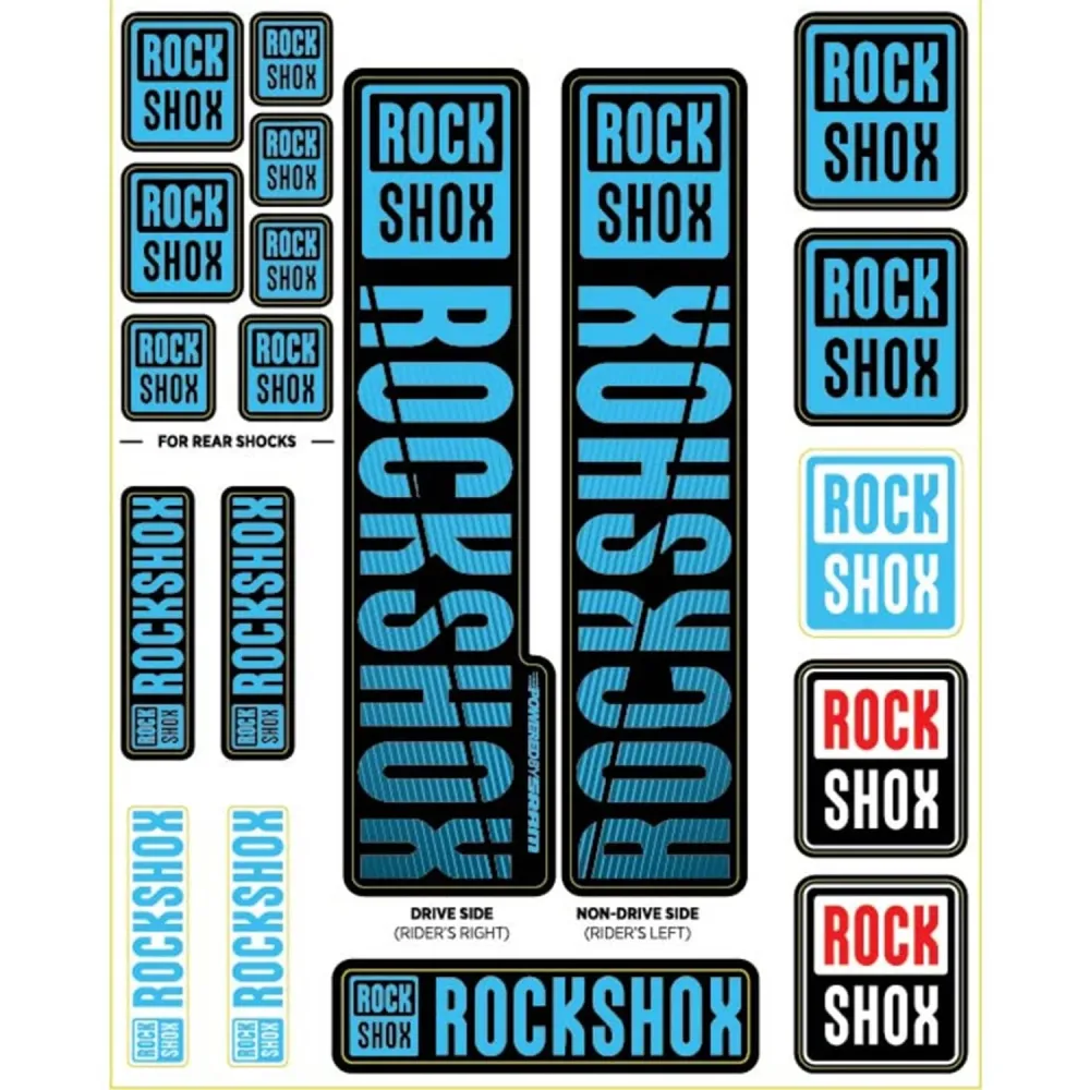 Tarrasarja ROCKSHOX Single Tee -haarukoille 35 mm (2018+) Sininen