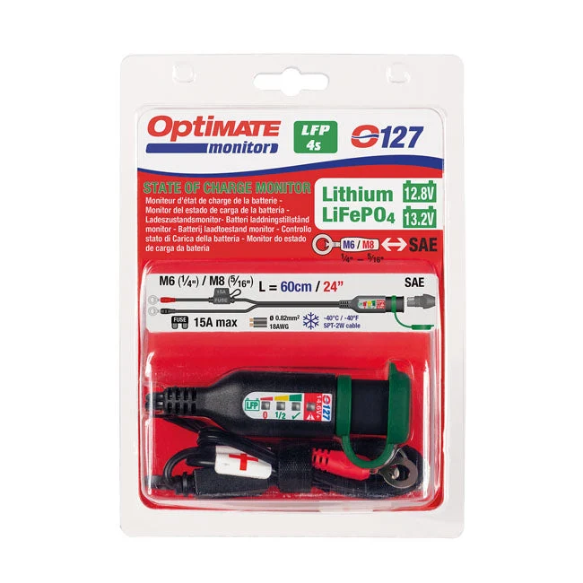 TecMate Optimate Monitor O-127 kaapeli Lithium