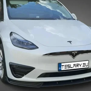 Tesla -malli 3/Y oikea muovinen etugrilli (Tesla X -tyyli) logolla