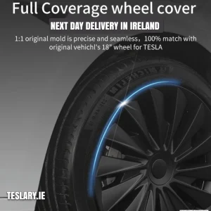 Tesla Model 3+ Highland 18" Blade Style -pyöränkapselit - mattamusta