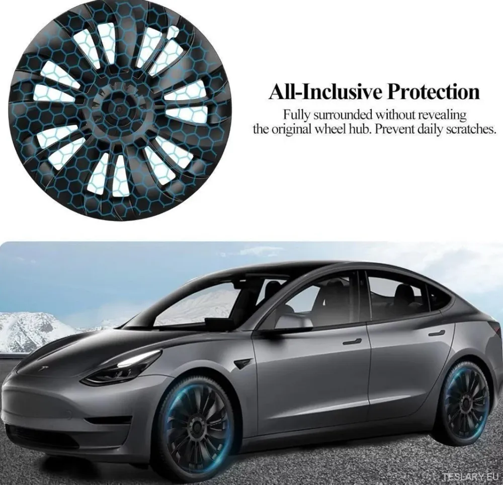 Tesla-malli Y 19" Ubertine-tyyliset suorituskykyiset pyöränsuojat