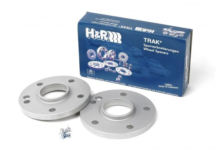 H&R Trak+ 12mm DR Spacer Bolt Pattern 5/112 CB 66.5mm Bolt Thread 14x1.25 - Black