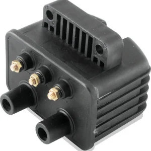 Twin Power Big Twin and XL Custom Application Ignition Coil Black Single Fire Dual Output 3 Ohm